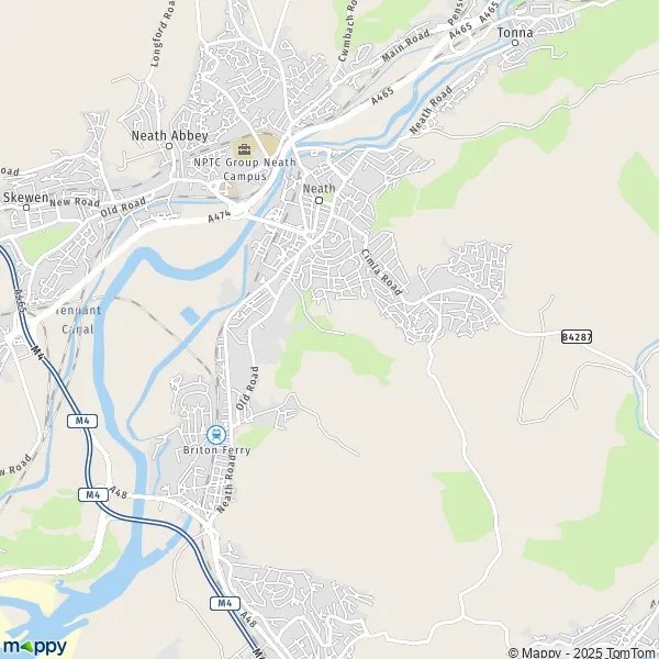 Map Neath Port Talbot map of Neath Port Talbot (SA11) and practical